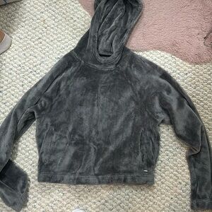 Grey Hollister plush hoodie
